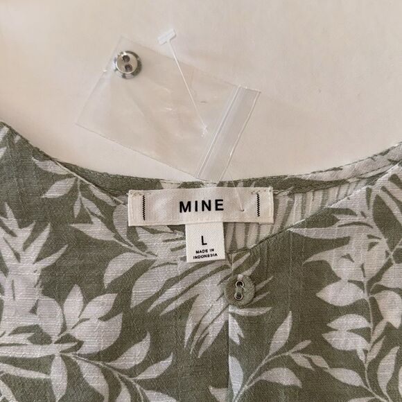 MINE Tropical Floral Print Camisole Tank Top, Size Large - Picture 6 of 8